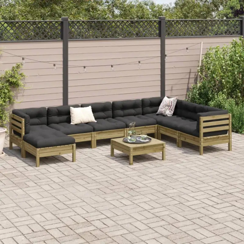 Modulaire tuinset met comfortabele zitervaring en ruime afmetingen zitting - Tuinsets