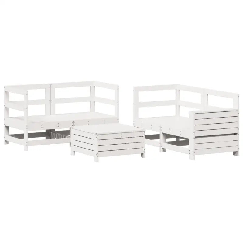 Modulaire tuinset van massief grenenhout met comfortabele afmetingen zitting - Tuinsets