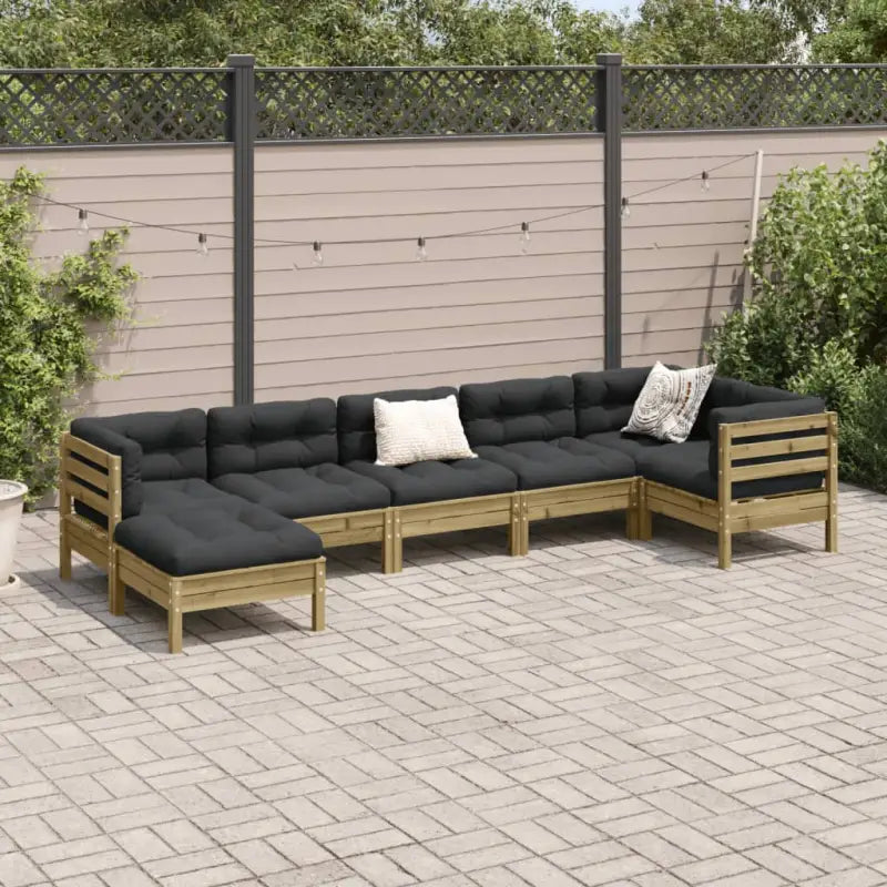 Modulaire tuinset voor een comfortabele zitervaring en ideale afmetingen zitting - Tuinsets