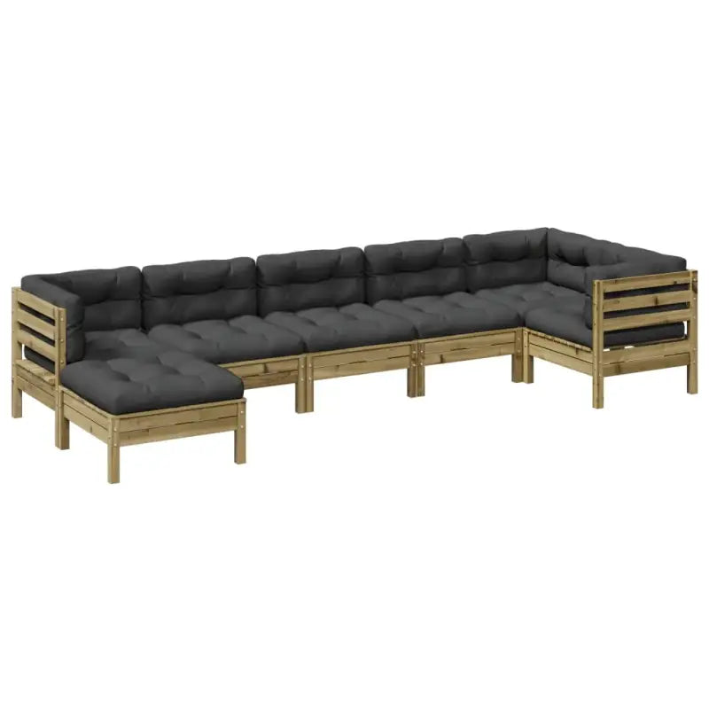 Modulaire tuinset voor een comfortabele zitervaring en ideale afmetingen zitting - Tuinsets