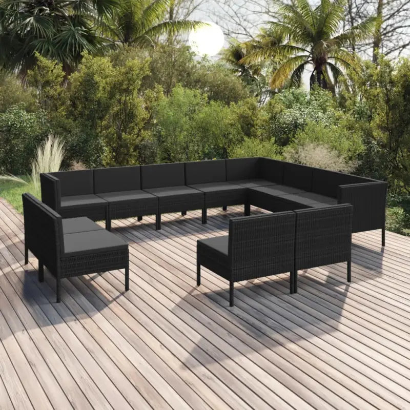 Modulaire tuinset voor een gezellige en ontspannen buitenplek - 3x hoek + 9x midden - Tuinsets