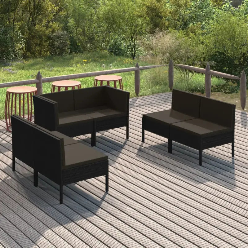 Modulaire tuinset voor een gezellige en ontspannen buitenplek - 4x midden + 2x hoek - Tuinsets