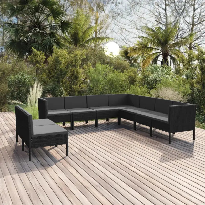 Modulaire tuinset voor een gezellige en ontspannen buitenplek - 6x midden + 3x hoek - Tuinsets