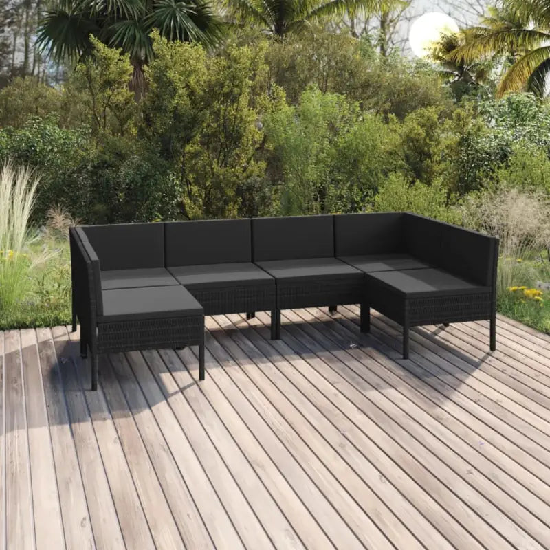 Modulaire tuinset voor gezellige en ontspannende buiten momenten - 2x hoek + 4x midden - Tuinsets