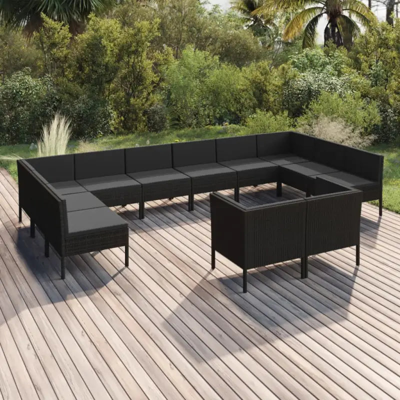 Modulaire tuinset voor gezellige en ontspannende buiten momenten - 4x hoek + 8x midden - Tuinsets