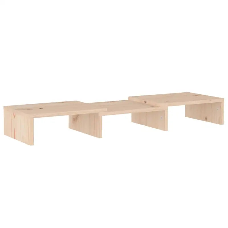 Monitorstandaard van massief grenenhout voor een elegante werkplek - Tv-meubels