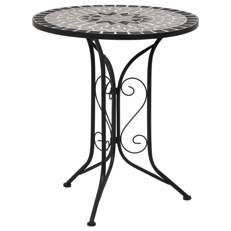 Mozaïek Bistroset met gepoedercoat ijzeren frame voor romantische tuinen - Tuinsets