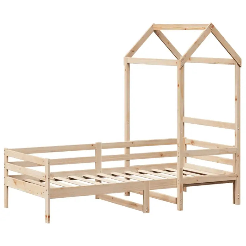 Multi-inzetbare slaapbank van massief grenenhout met open zijdeur - Bedden & bedframes