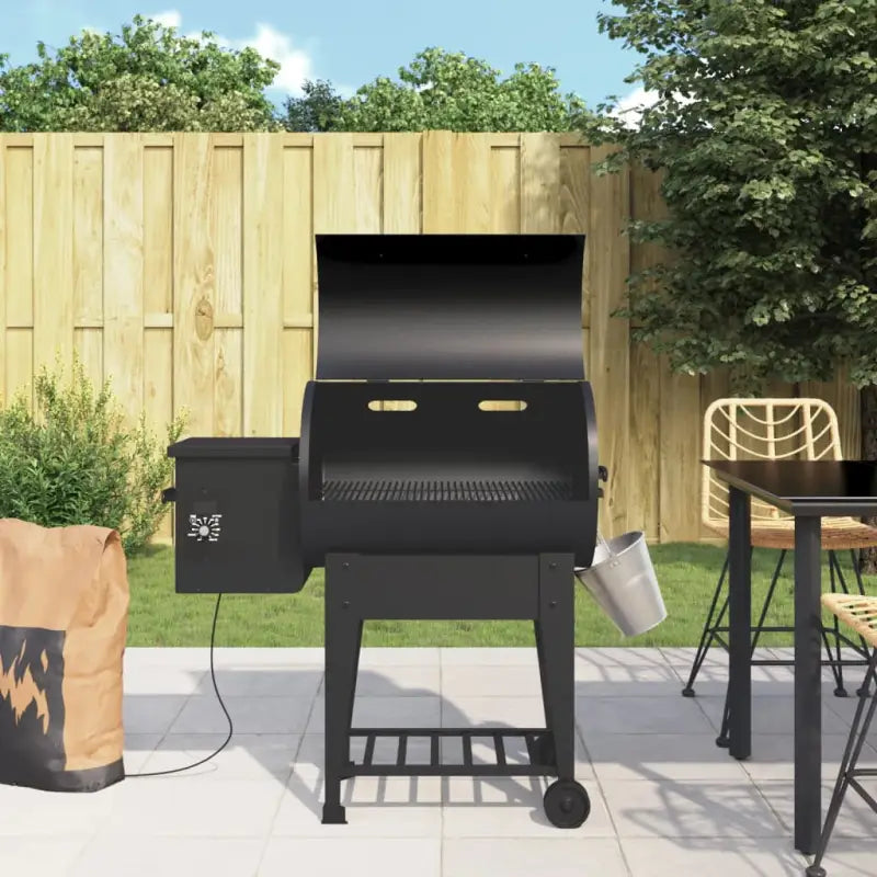 Multifunctionele Pelletbarbecue voor tuinfeesten - met schap - Barbecues