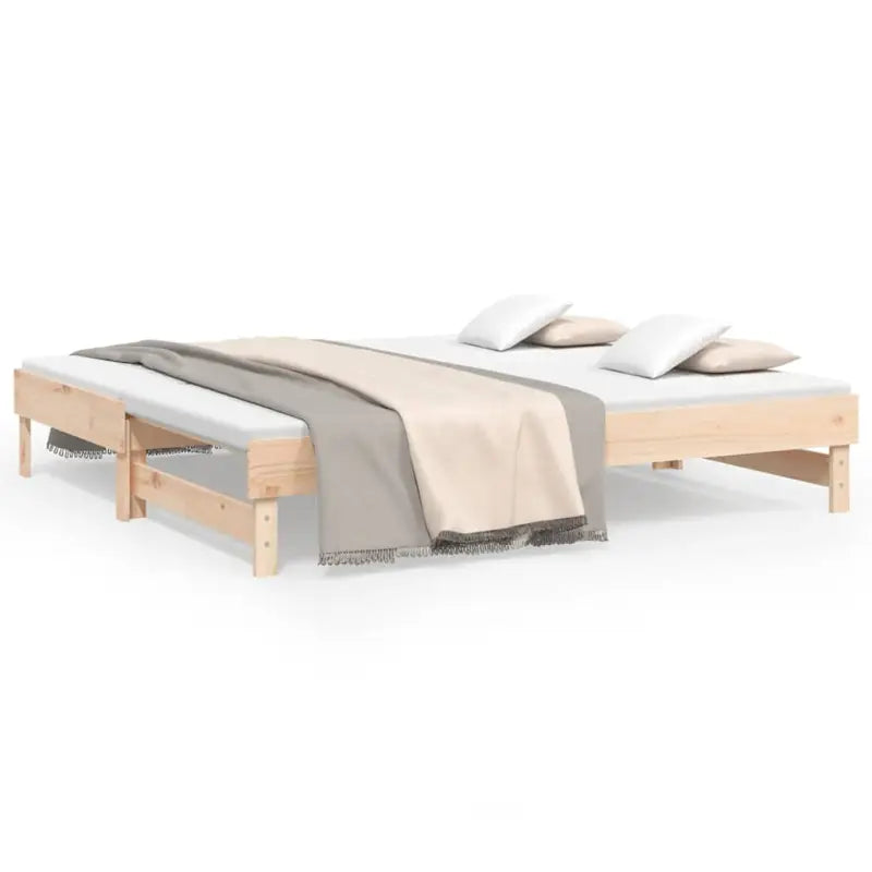 Multifunctionele slaapbank in massief grenenhout met diverse afmetingen - Bedden & bedframes