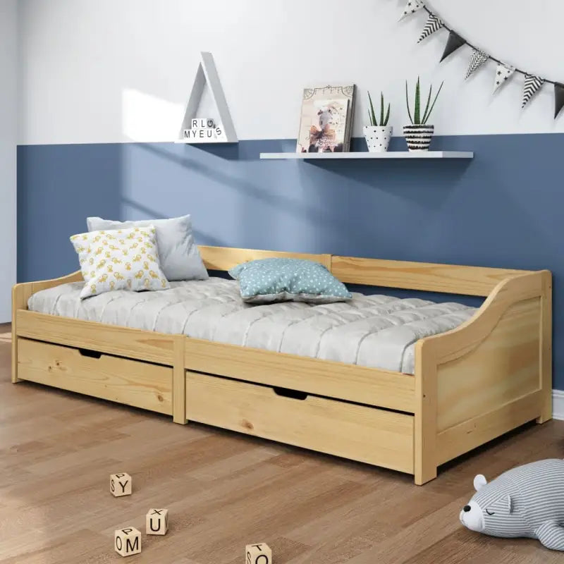 Multifunctionele slaapbank van massief grenenhout voor slaap en lounge - Bedden & bedframes