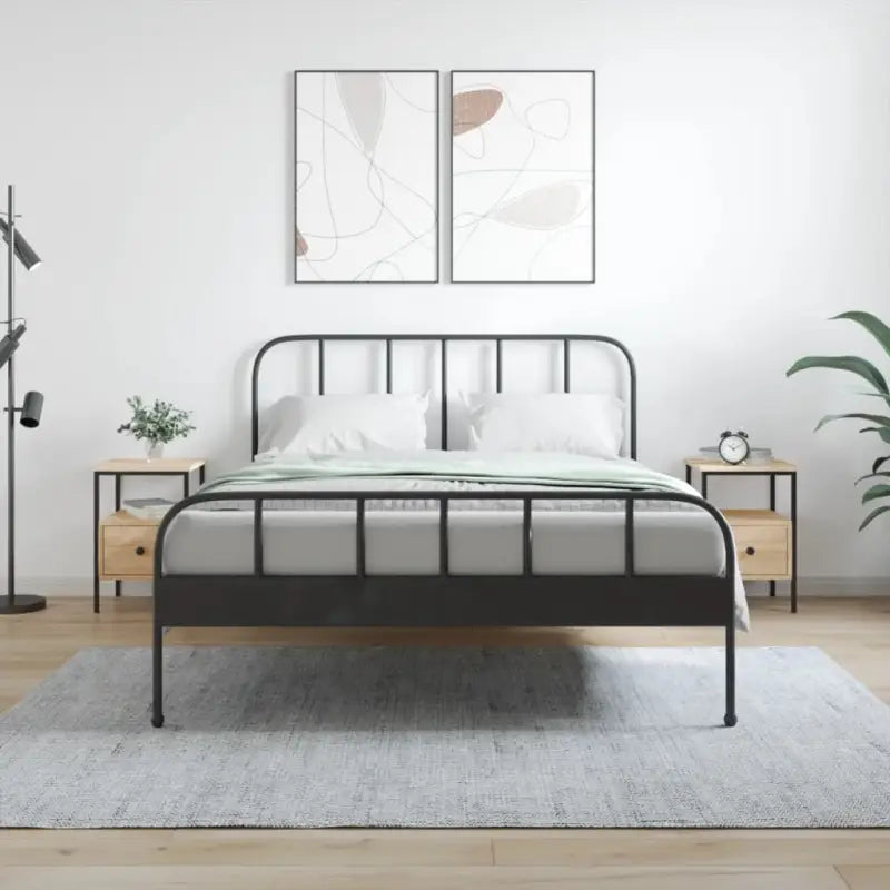 Nachtkastje met bewerkt hout en verstelbare poten voor een tijdloze uitstraling - Sonoma eiken / 2 - Nachtkastjes