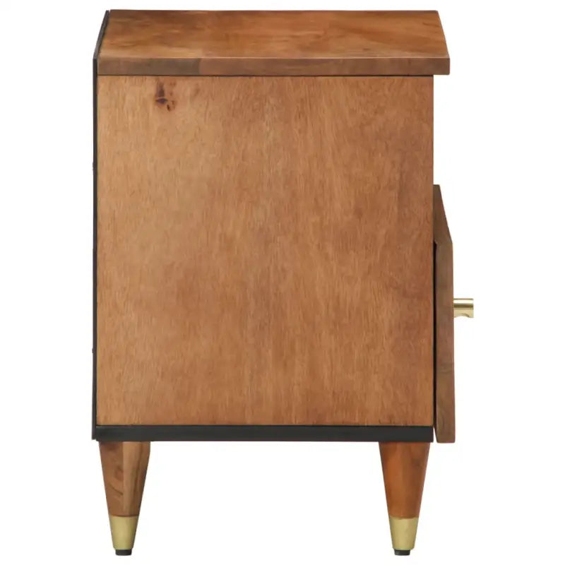 Nachtkastje met elegant ontwerp van massief mangohout - Nachtkastjes