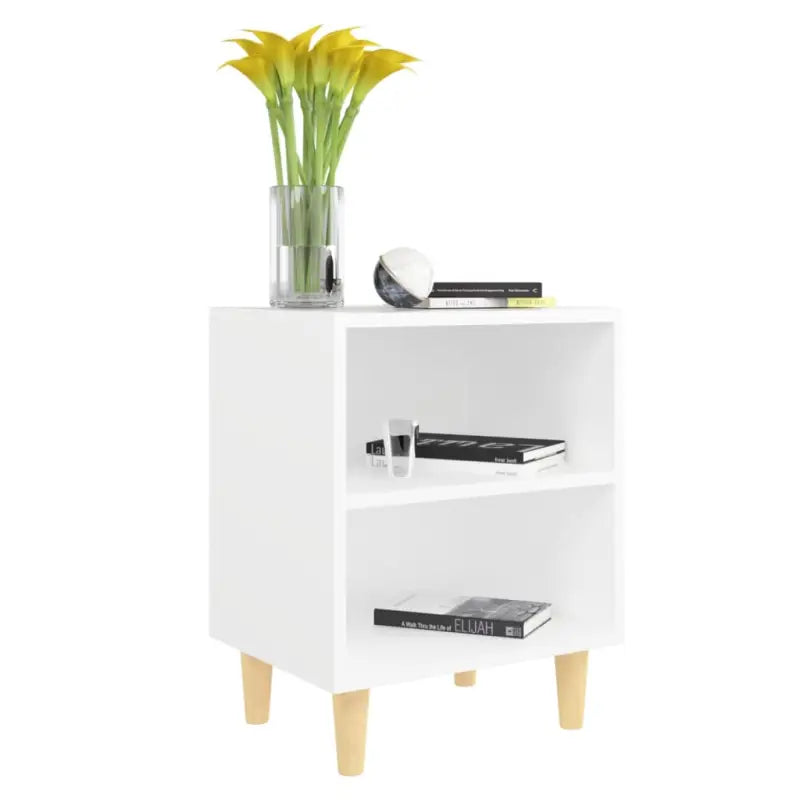 Nachtkastje met houten poten in Scandinavische stijl - Nachtkastjes