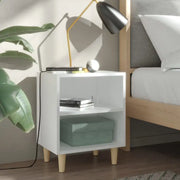 Nachtkastje met houten poten in Scandinavische stijl - Nachtkastjes