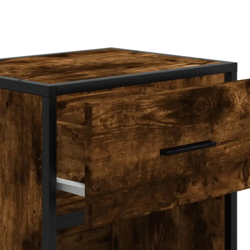 Nachtkastje met stevig tafelblad en bewerkt hout voor tijdloze charme - Nachtkastjes