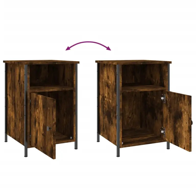 Nachtkastje van bewerkt hout met elegant en tijdloos ontwerp - Nachtkastjes