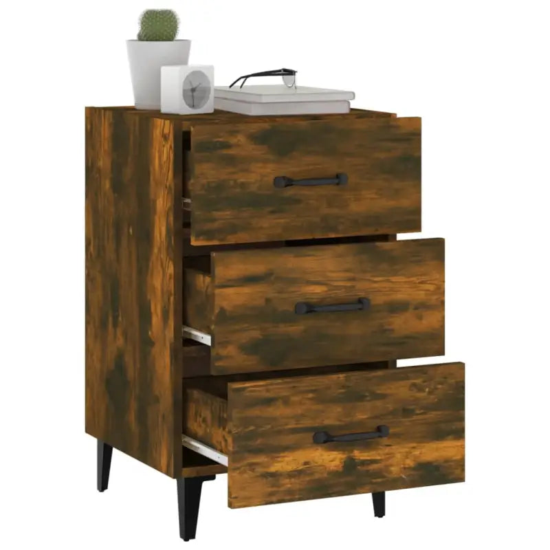 Nachtkastje van bewerkt hout met elegant en tijdloos ontwerp - Nachtkastjes