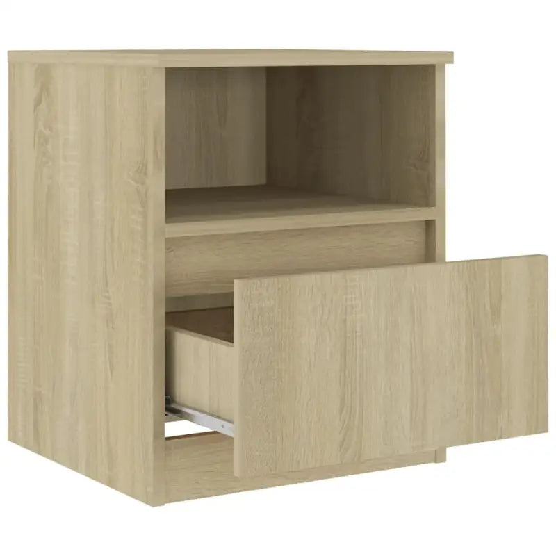 Nachtkastje van bewerkt hout met trendy en stevig ontwerp - Nachtkastjes