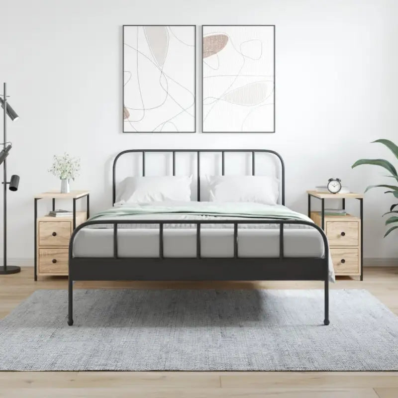 Nachtkastje van bewerkt hout met verstelbare poten voor stijl en comfort - Sonoma eiken / 2 - Nachtkastjes