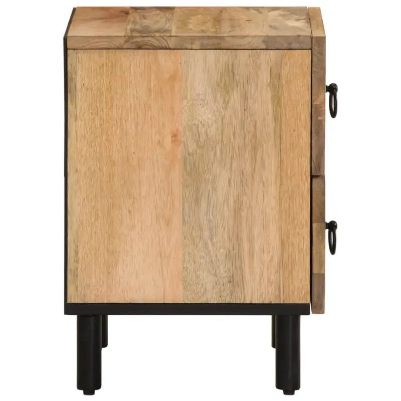 Nachtkastje van massief mangohout met elegant en tijdloos ontwerp - Nachtkastjes