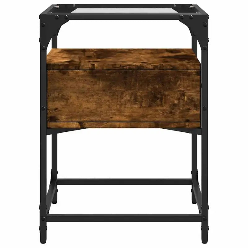Nachtkastjes bewerkt hout met tijdloze charme voor woonkamer of slaapkamer - Nachtkastjes