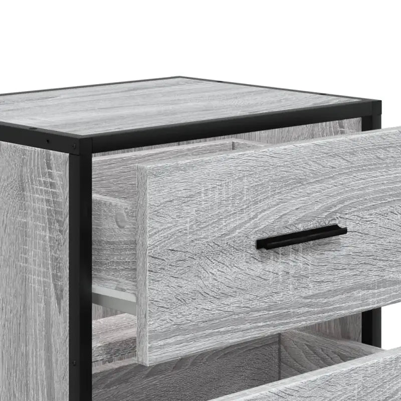 Nachtkastjes in Grijs Sonoma Eiken met Stevig Tafelblad voor Tijdloze Interieurstijl - Nachtkastjes