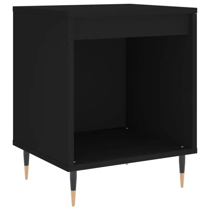 Nachtkastjes met bewerkt hout en metalen poten in een strak design - Nachtkastjes