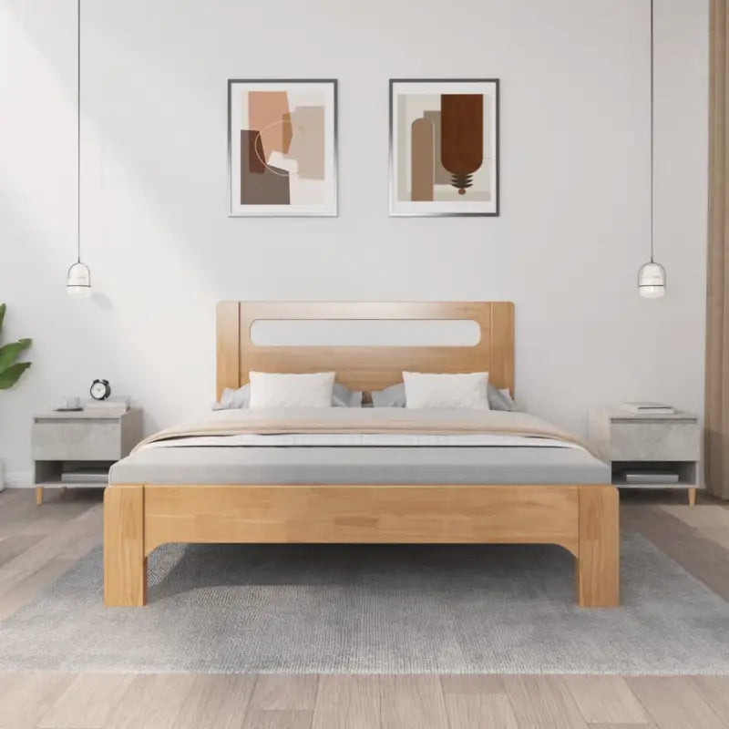 Nachtkastjes met bewerkt hout voor een elegant en tijdloos interieur - Betongrijs / 2 - Nachtkastjes