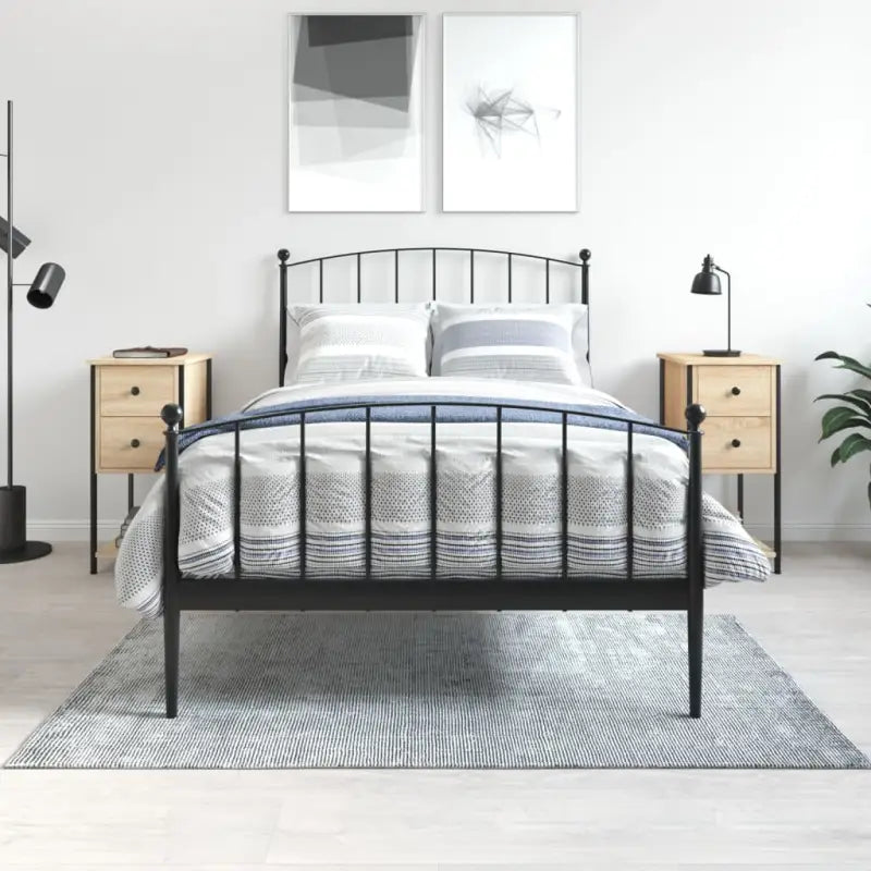 Nachtkastjes met verstelbare poten bewerkt hout voor tijdloze charme - Sonoma eiken / 2 - Nachtkastjes