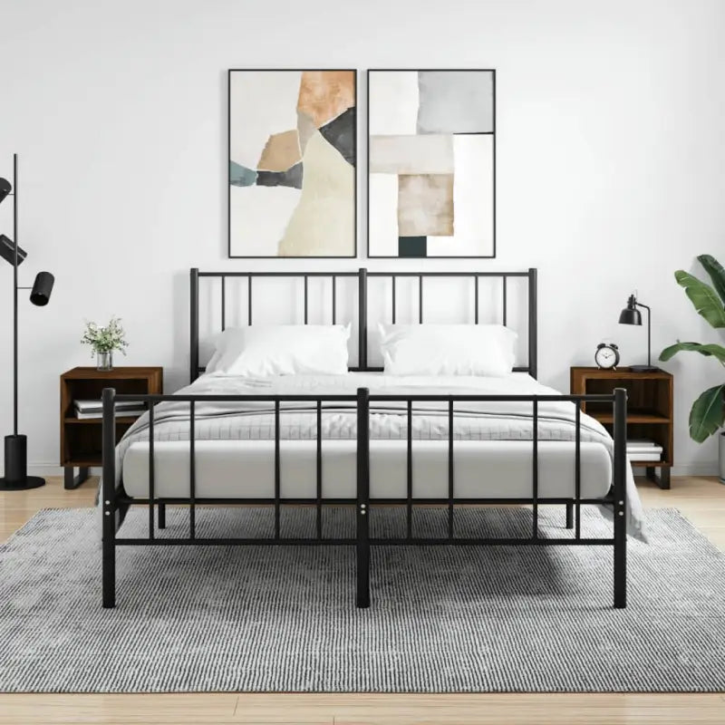 Nachtkastjes van bewerkt hout met elegant en tijdloos ontwerp - bruin eikenkleur / 2 - Nachtkastjes