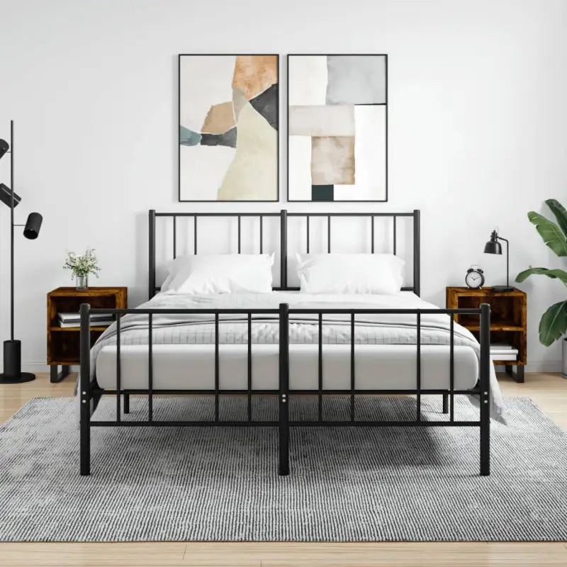 Nachtkastjes van bewerkt hout met elegant en tijdloos ontwerp - Gerookt eiken / 2 - Nachtkastjes