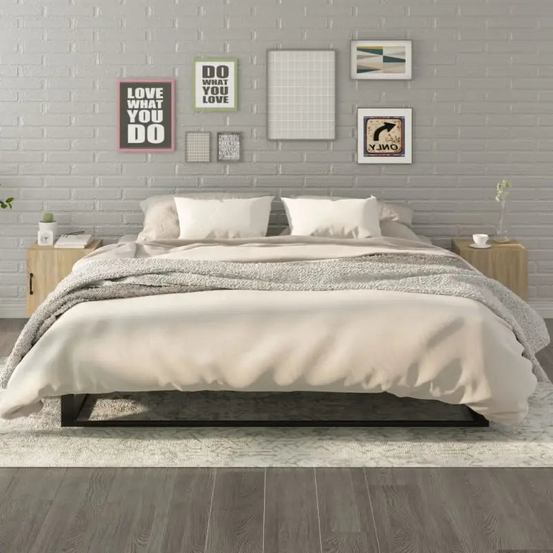 Nachtkastjes van bewerkt hout met elegant en tijdloos ontwerp - Sonoma eiken / 2 - Nachtkastjes