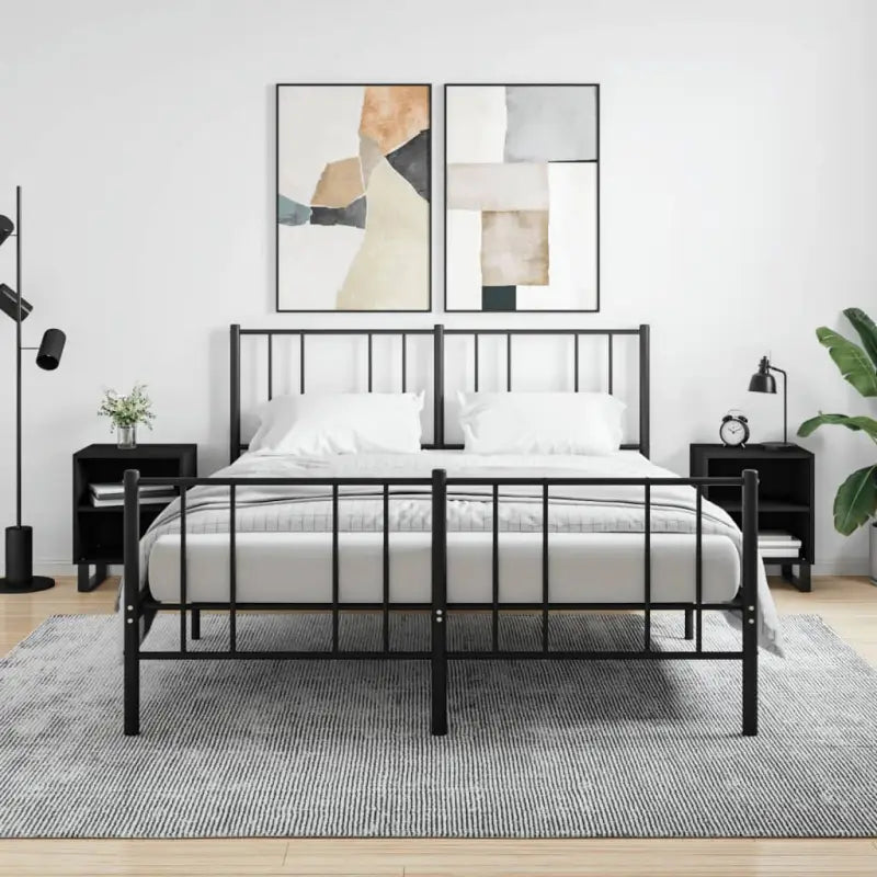 Nachtkastjes van bewerkt hout met elegant en tijdloos ontwerp - Zwart / 2 - Nachtkastjes