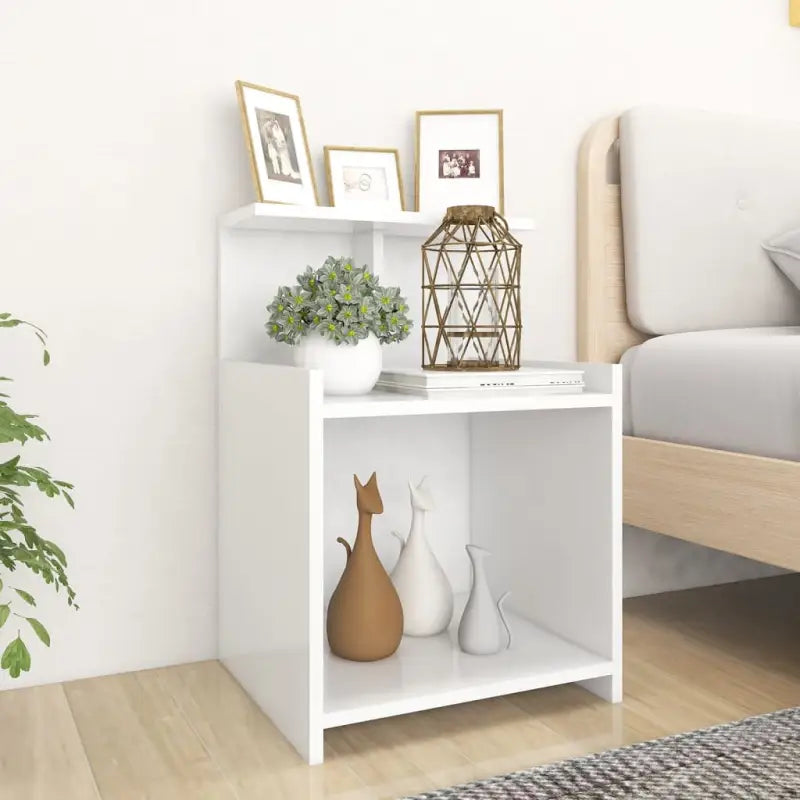 Nachtkastjes van bewerkt hout met trendy en praktische ontwerp - Wit / 2 - Nachtkastjes