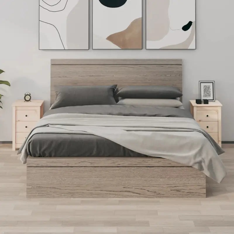 Nachtkastjes van massief grenenhout met stevig blad voor een tijdloos interieur - Naturel / 2 - Nachtkastjes