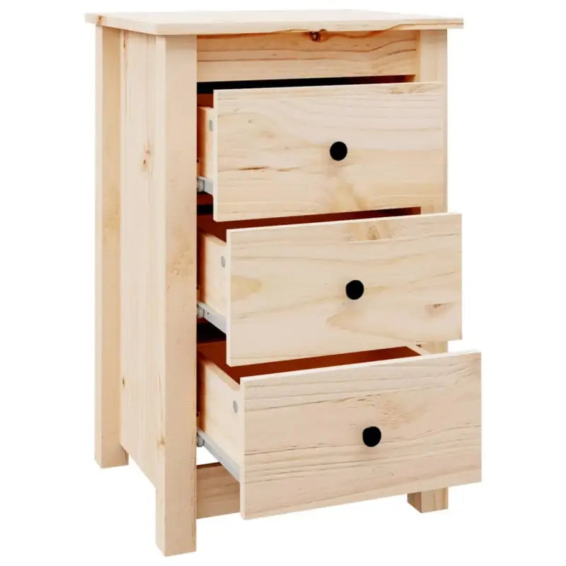 Nachtkastjes van massief grenenhout met stevig blad voor een tijdloos interieur - Nachtkastjes