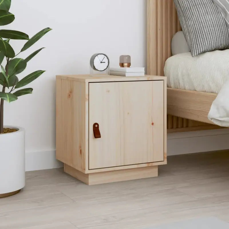 Nachtkastjes van massief Grenenhout voor decoratieve spullen - Naturel / 1 - Nachtkastjes