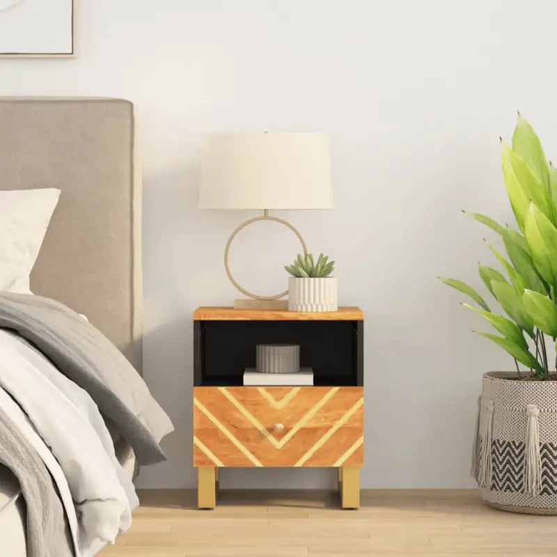 Nachtkastjes van massief mangohout met elegant en tijdloos ontwerp - 1 - Nachtkastjes