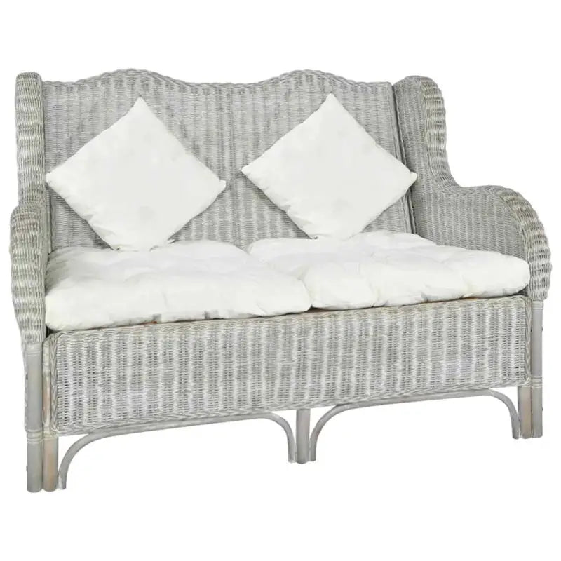 Natuurlijk Rattan Banken - Elegante en eenvoudige fauteuil voor elke ruimte - Grijs / Tweezitsbank - Banken