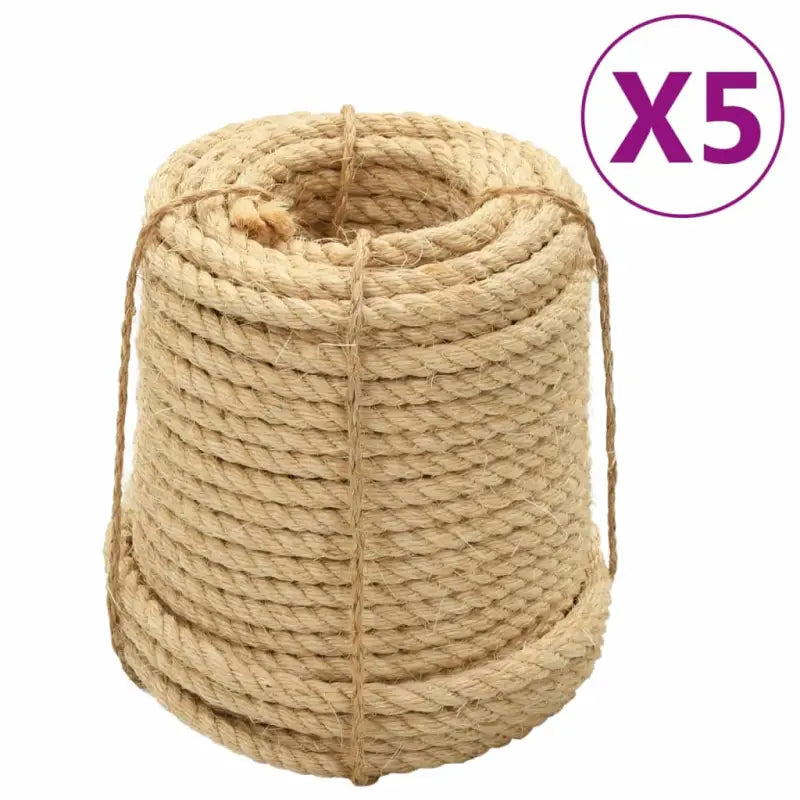 Natuurlijk sisal touw voor huis landbouw en transportgebruik - 5 / 100 m / 16 mm - Touw