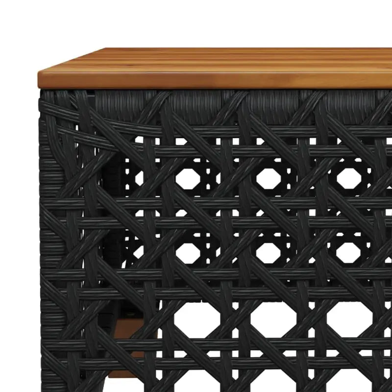 Natuurlijke olieafwerking loungeset in zwart gepoedercoat staal - Tuinsets