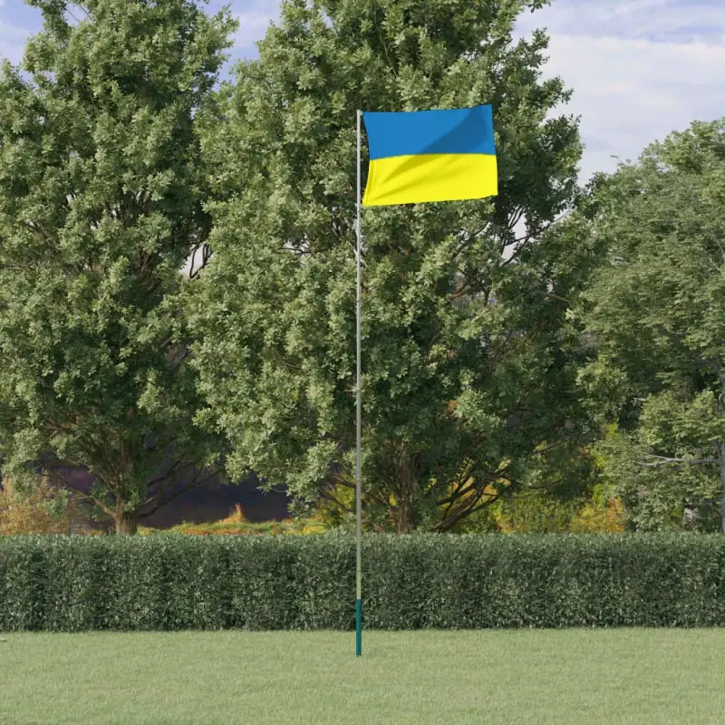 Nederlandse vlag voor tuin en evenementen van duurzaam polyester - telescopisch 5,55 m / ukraine - Vlaggen & windzakken