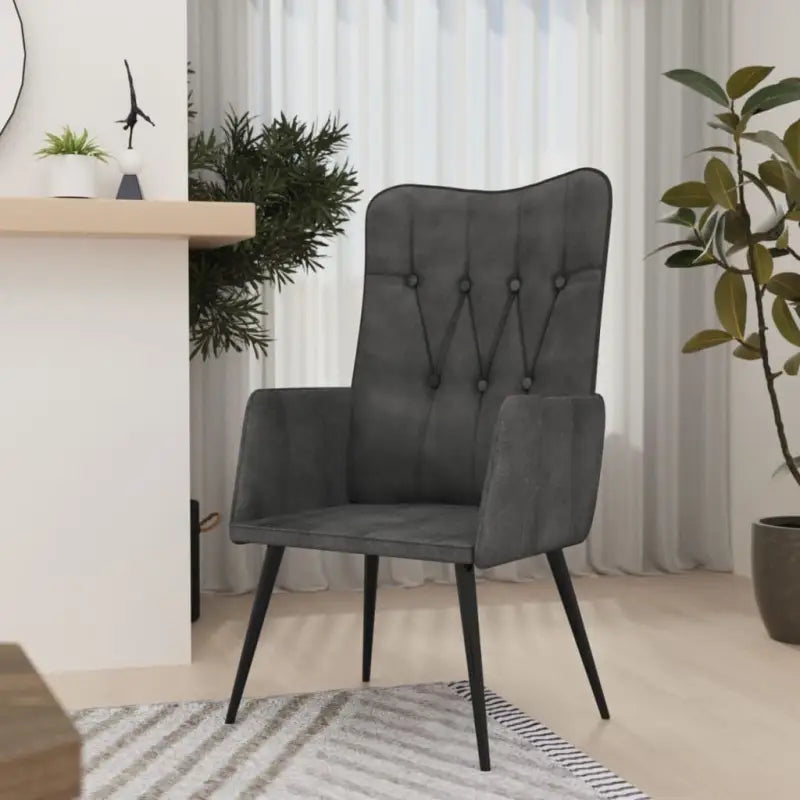 Ontspanningsfauteuil met waterafstotend canvas voor woonkamer of slaapkamer - Zwart / 1 / Canvas - Fauteuils &