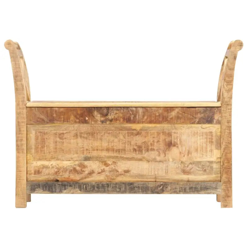 Opberg- en halbankje van massief mangohout met eenvoudige stijl - massief mangohout - Opberg- & halbankjes