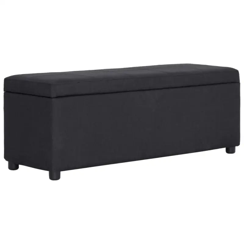 Opbergbankje met comfortabele bekleding en kleuraccent voor woonkamer - Zwart - Opberg- & halbankjes
