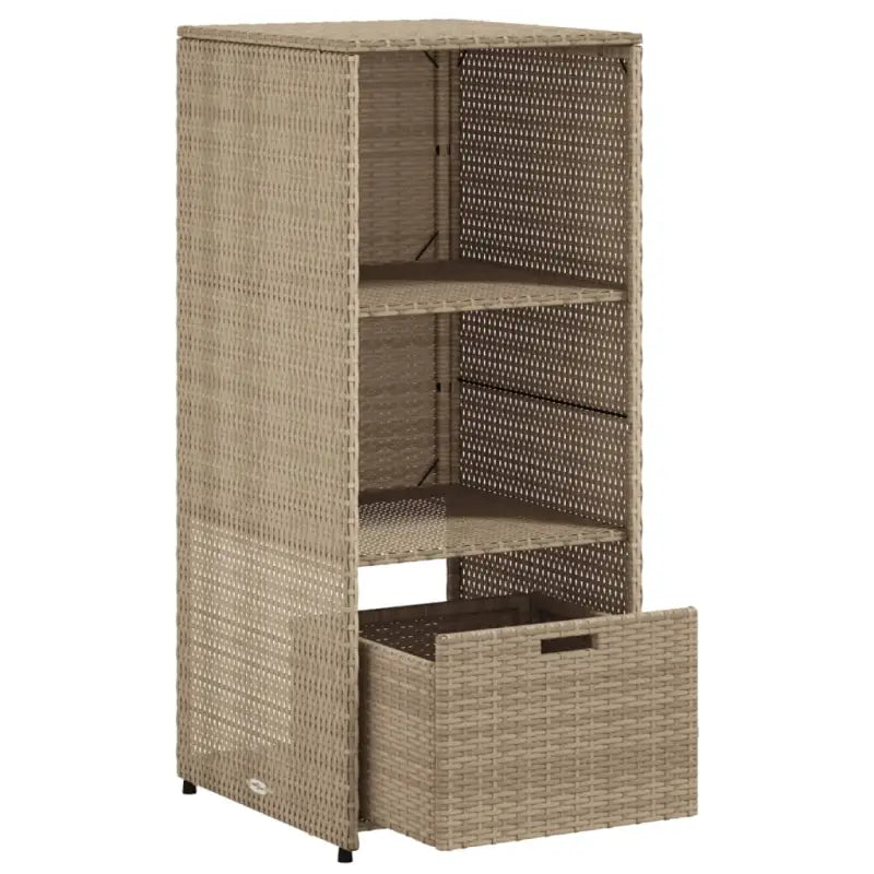 Opbergbox voor buiten in poly rattan voor tuinmeubels en accessoires - Opbergboxen voor buiten