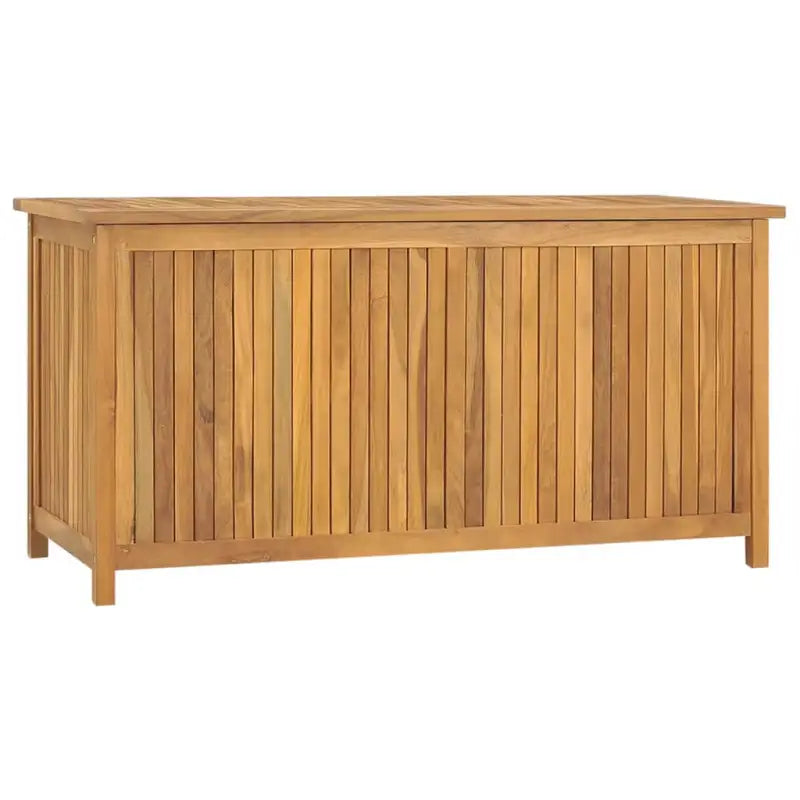 Opbergbox voor buiten van massief teakhout met eenvoudig deksel - 114 x 50 x 58 cm - Opbergboxen voor buiten