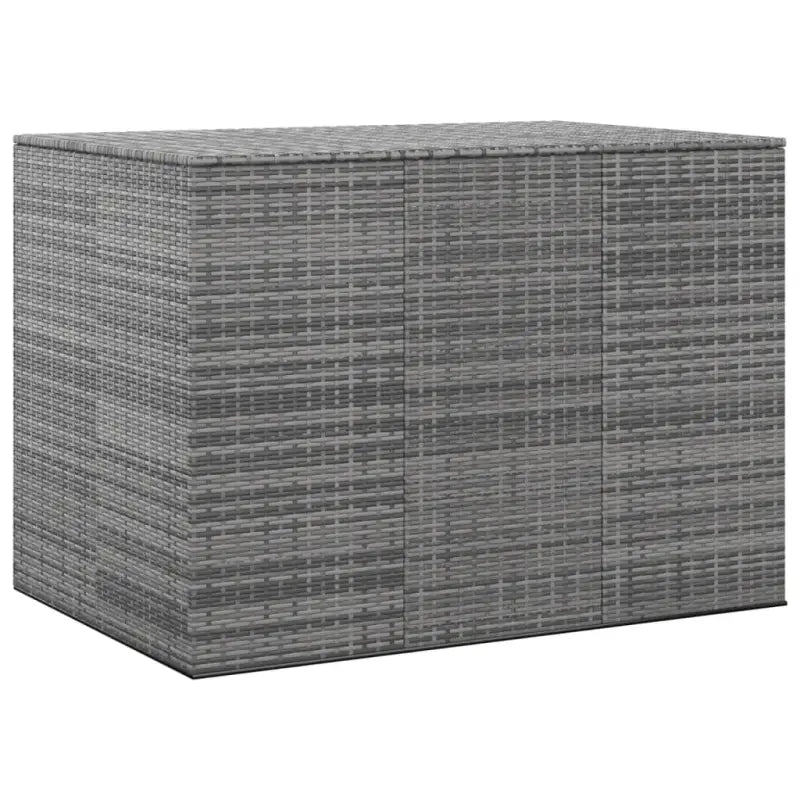 Opbergbox voor buiten van PE Rattan voor kussens - Grijs / 145 x 100 x 103 cm - Opbergboxen voor buiten
