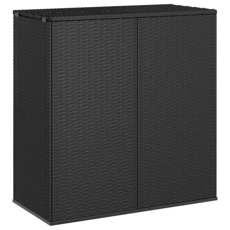 Opbergbox voor buiten van PE Rattan voor kussens - Zwart / 100 x 49 x 103.5 cm - Opbergboxen voor buiten